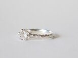 再販★Herkimer diamond ring（sv)ハーキマーの画像