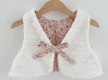 polka dot＆flowerモコモコベスト