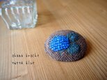 ohana broche tweed blueの画像