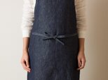 【在庫ラスト1点SALE】リネンデニム フルエプロン ¥9,720→¥5,400の画像