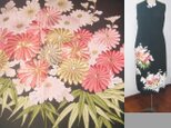 留袖リメイク★菊の刺繍が素敵な留袖ワンピースボレロ付の画像