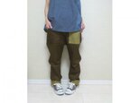 オールドデニムのゆるパンツ087(カーキ)の画像