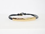Metal Leather Bracelet(DarkNavy)