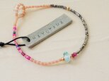 フランスアンティーク×ルビーglassbracelet（sorairo)の画像