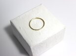 極細リング brass