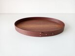 Shaker Oval Tray #7 - ブラックウォルナットの画像