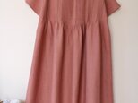 春★上質リネン100%  ２Wayピンワンピース ★最終出品