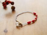 【再入荷】Bracelet en perles corailaux（サンゴとムーンストーン）の画像