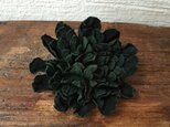 革花のブローチピン 2Lｻｲｽﾞ 深緑
