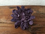 革花のブローチピン Lｻｲｽﾞ 薄紫