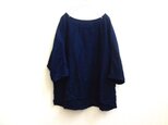インディゴリネン＊ドルマンスリーブプルオーバー