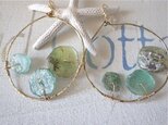 ☆再販☆　Roman Glass Sea Foam hoopの画像