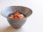 灰結晶釉リム小鉢の画像