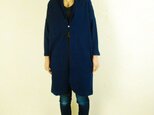 monk coat/indigoの画像