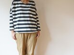 Cotton Border drop shoulder LADY'Sの画像