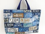 長く使えるナンバープリントレッスンバッグ～青