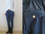 ブルーストレッチコール　すらりパンツ