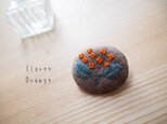 floret tweed orangeの画像