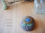 Tweed broche kohakuの画像