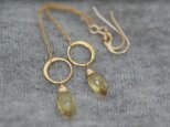 レモンクオーツリングピアス