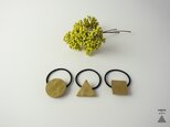 wood＋brass 003　ヘアゴムの画像