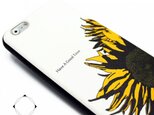 iphone6 / iphone6sケース（4.7寸用）レザーケースカバー（オフホワイト）ひまわり向日葵の画像