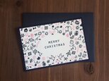 【活版印刷】Christmas card ::navy merry::の画像