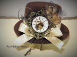 clockworkミニハット'15 brownの画像