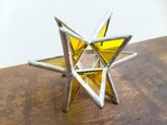 ★3Dキラキラ星mini(黄色)★ディスプレイ(ステンドグラス)の画像