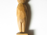 木彫り猫　置物　オブジェの画像