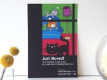 オーダーはがき【窓際の黒猫】４枚セットの画像