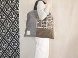 Coffee beans  sackpatchwork totebag <L>の画像