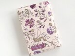 M様ご予約品 リバティ 文庫 ブックカバー ガーデン パープル