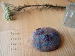 Tweed broche sumire grayの画像