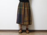 wide pants SHORT wool70%の画像