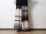 wide pants LONG wool70% cotton30%の画像