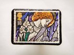 イギリス　切手ブローチ384