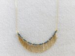 K18 blue diamaond fringe necklaceの画像