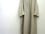 ウールリネン＊ラグランスリーブワンピース＊生成り