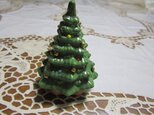 磁器のクリスマスツリーの画像