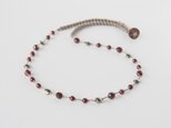 Red Shine Necklace（ガーネット）
