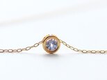 【12月の誕生石】タンザナイトのベゼルネックレス