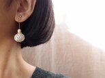 ★THANKS SALE★送料無料 earring … oval filigree ／ silverの画像