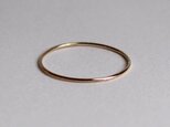 Round wire ring /  K10　Rose goldの画像