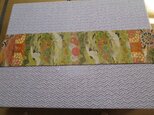 E♪花hana花♪パッチワーク帯テーブルセンターの画像