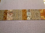 J♪花hana花♪パッチワーク帯テーブルセンターの画像