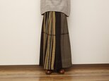 wide pants LONG wool70% cotton30%の画像