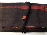 着物リメイク　銘仙の着物で作った和風財布　８９８の画像