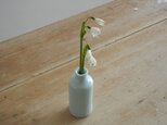 ミニ一輪挿し　青白磁しのぎ瓶の画像