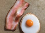 目玉焼き&ベーコン マグネットの画像